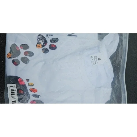 Never Walk Alone Paw Dog Flower Shirt Dog Friends Dog Lover - Gift for Dog Lo... - Picture 3 of 9